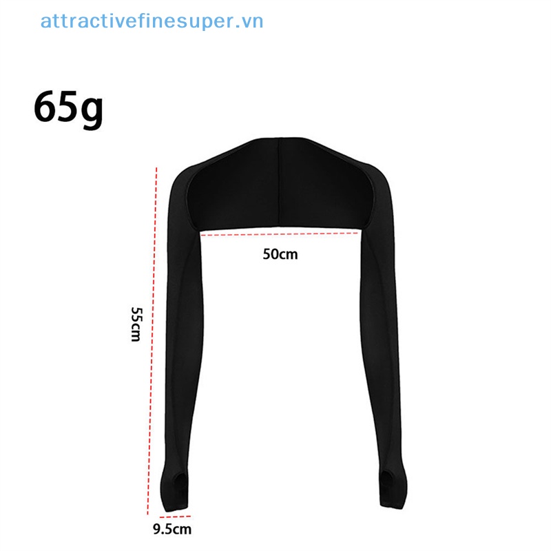 Afs Găng Tay Dài Bằng Lụa Lạnh Thoáng Khí Chống Nắng Chống Tia UV Unisex