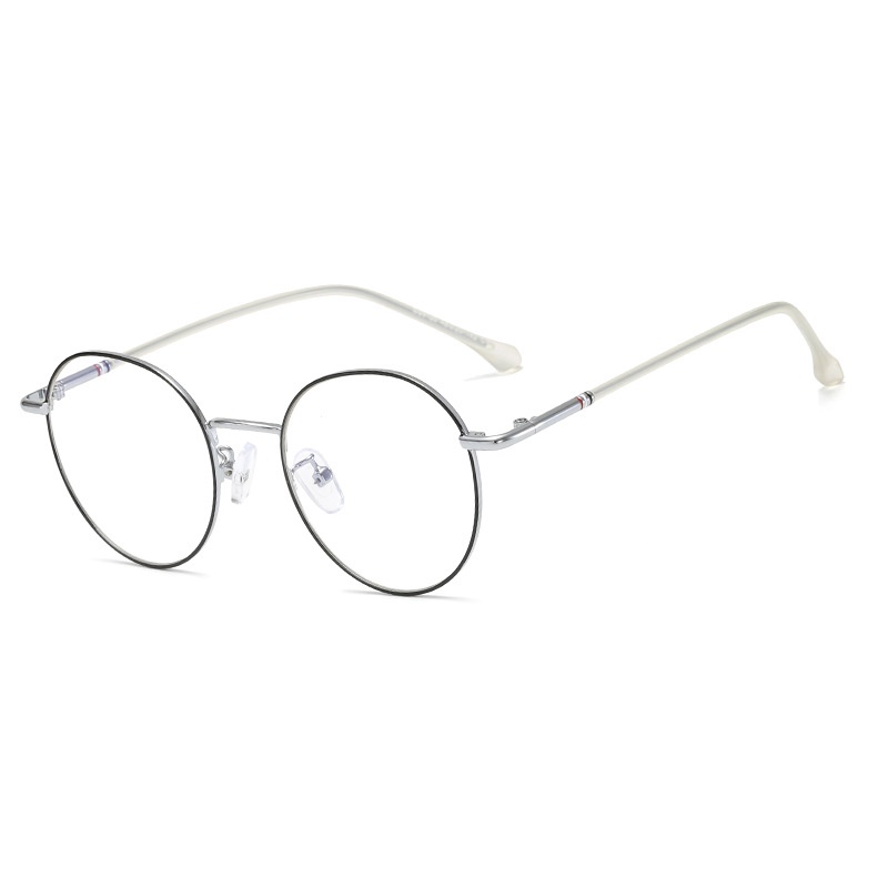 Kính Gọng Tròn Kim Loại VIENDO Chống Tia UV Chống Bức Xạ Chống Ánh Sáng Xanh Thời Trang kính đổi màu khi ra nắng Cho Nam Và Nữ(có thể cắt cận thị ống kính)