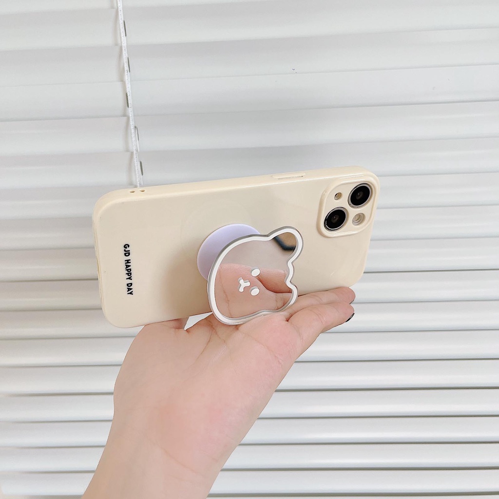 Ốp Điện Thoại Có Giá Đỡ Hình Gấu Dễ Thương Cho Iphone 14 Pro Max 14 13 12 11 Pro Max