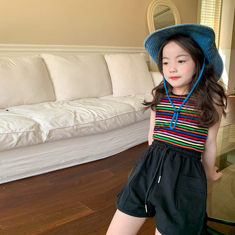 Áo Sát Nách Kẻ Sọc Đa Năng Phong Cách Hàn Quốc 2023