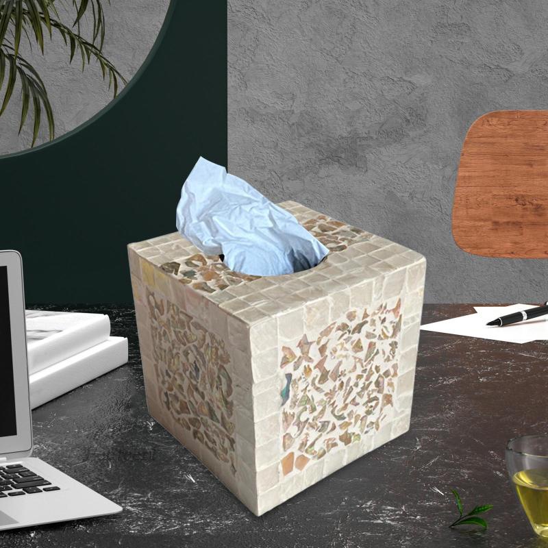 Hộp Đựng Khăn Giấy Thiết Kế Hình Vỏ Sò Tiện Dụng Cho Phòng Ăn / Khách Sạn