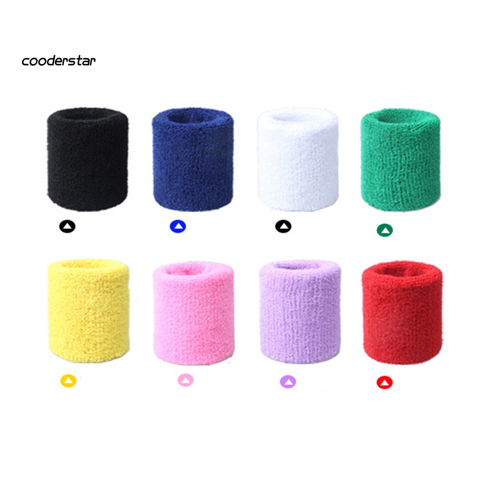 Bộ 2 Khăn Quấn Bảo Vệ Cổ Tay Thấm Hút Mồ Hôi Khi Chơi Thể Thao