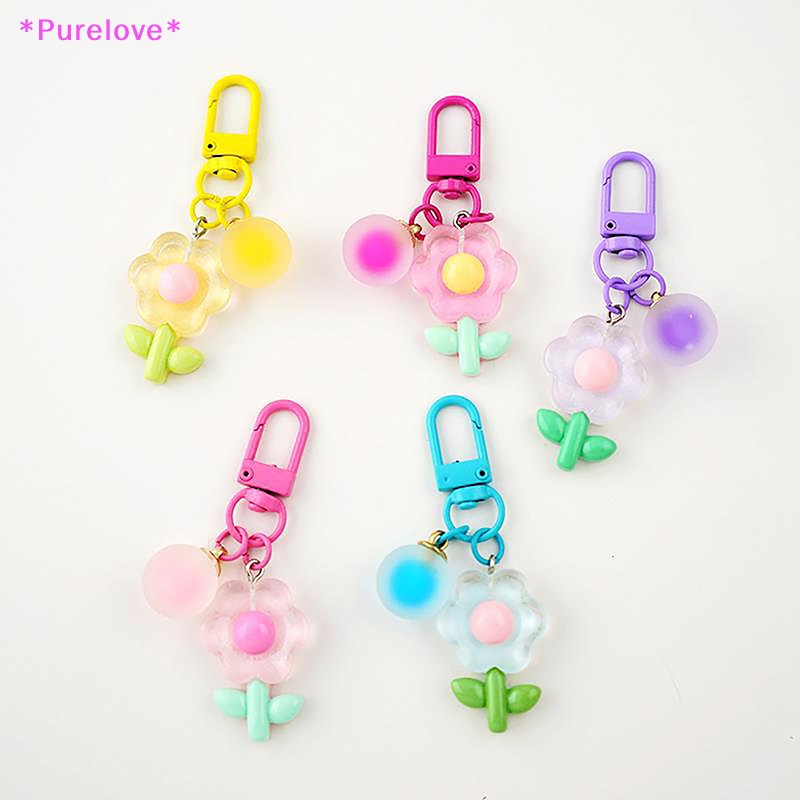 Móc Khóa Hình Bông Hoa Nhiều Màu Sắc Xinh Xắn Mới