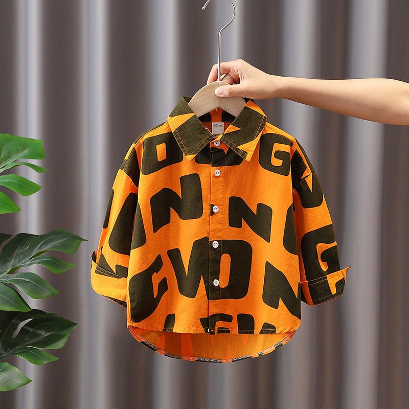 Áo Sơ Mi Tay Dài Phong Cách Thời Trang Cardigan 90-150CM Dành Cho Bé Trai