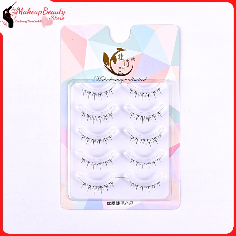 Lông mi giả gân trong tự nhiên tái sử dụng nhiều lần. Chính hãng Make beauty unlimited MS 1234