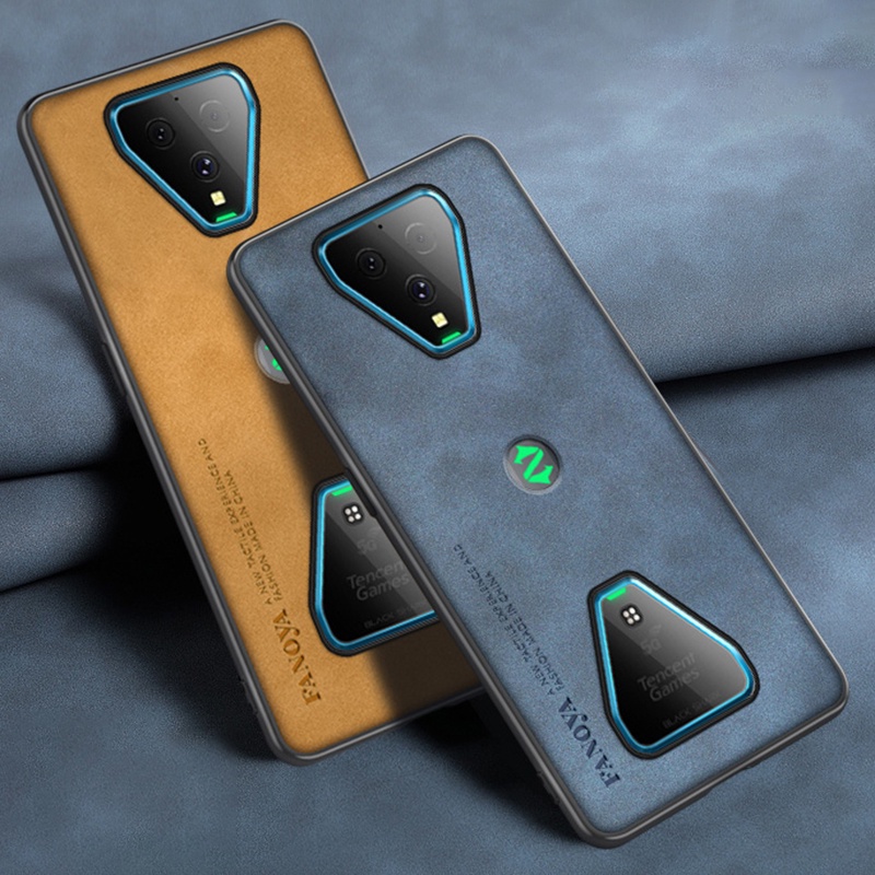 Dành Cho Xiaomi Black Shark 3 3S 3 Pro Chống Sốc PU Vintage Da Hybrid Ốp Lưng