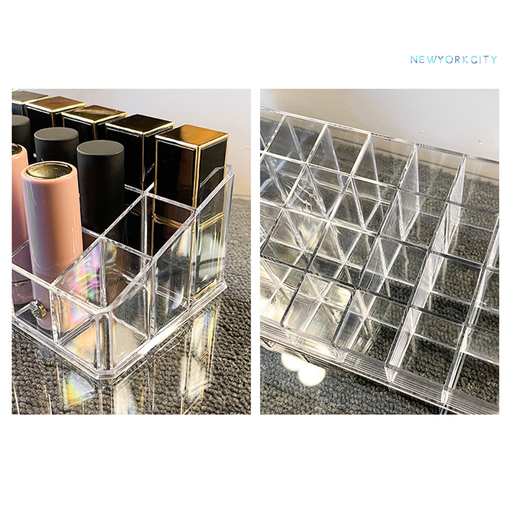 Hộp Đựng Son Môi Trong Suốt 12 / 18 / 36 Ngăn Tiện Dụng