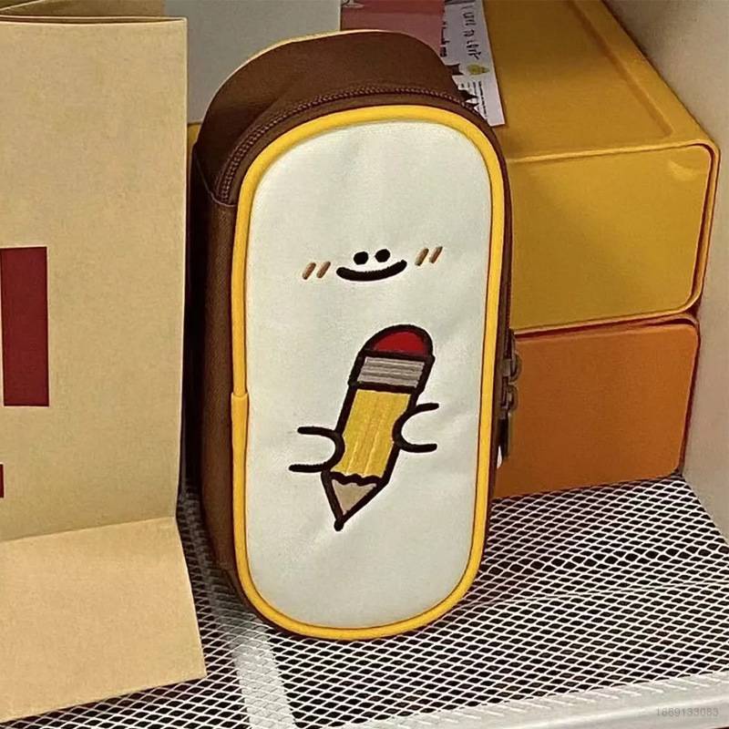 Túi Đựng Bút Sức Chứa Lớn Đa Năng Phong Cách retro Dễ Thương Cho Học Sinh