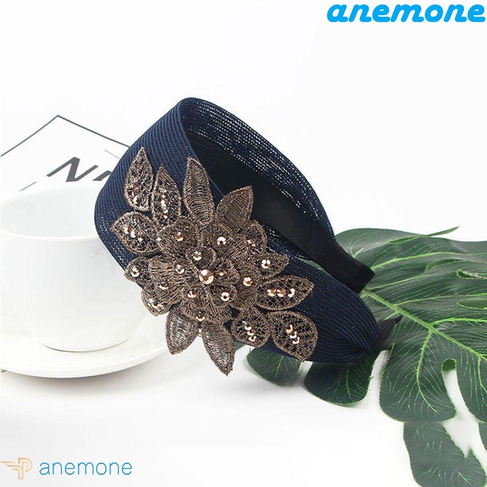 ANEMONE Băng Đô Ren Hoa Cài Tóc Cho Nữ