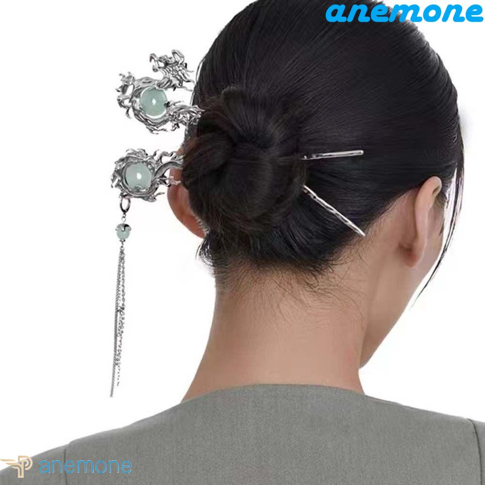 ANEMONE Kẹp Tóc Đính Đá Phong Cách Vintage Cho Nữ