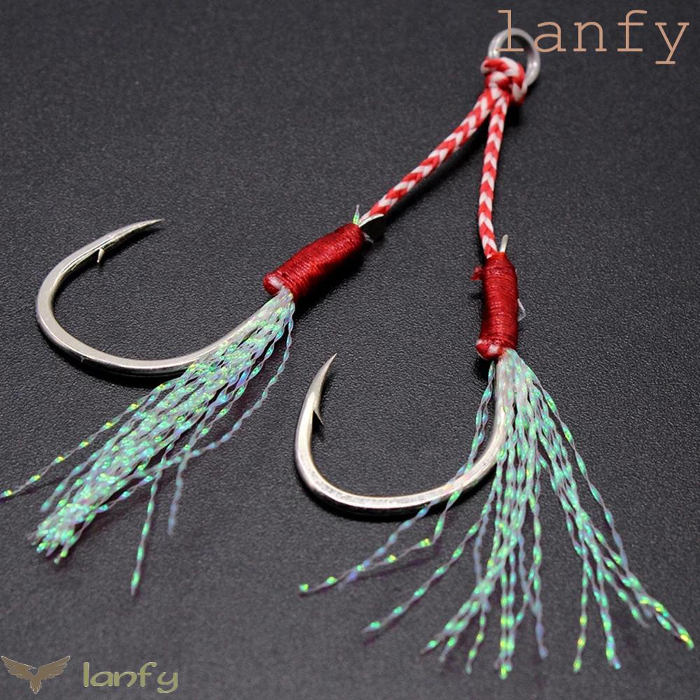 LANFY Móc Câu Cá Bằng Thép Cacbon Chất Lượng Cao