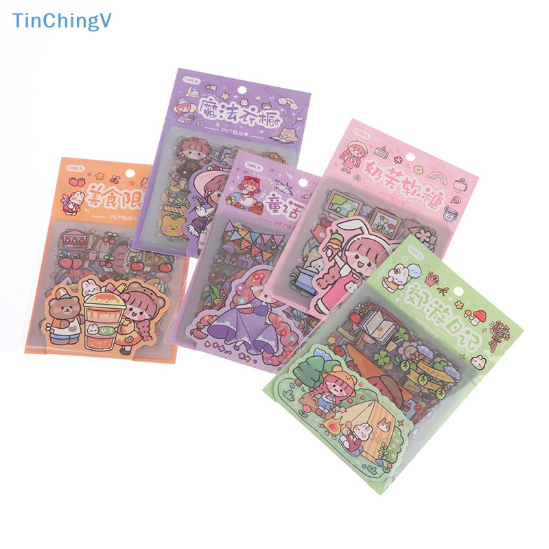 Bộ 20 Tấm Sticker Dán Trang Trí Hình Động Vật Hoạt Hình Dễ Thương