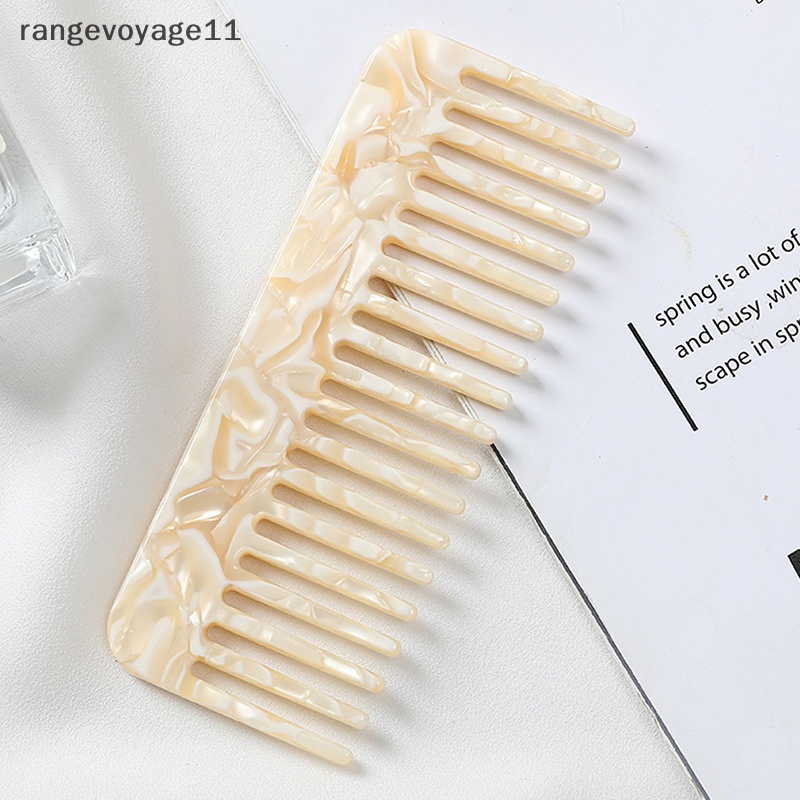 1 Lược Chải Tóc Acetate Nhiều Màu Phong Cách Hàn Quốc