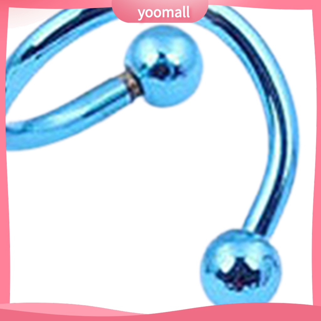 1 / 2 Cặp Khuyên Mũi Bằng Thép Không Gỉ An Toàn