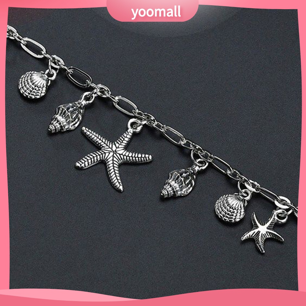 Lắc Chân Hợp Kim Mặt Hình Vỏ Sò / Sao Biển Thời Trang Cho Nữ