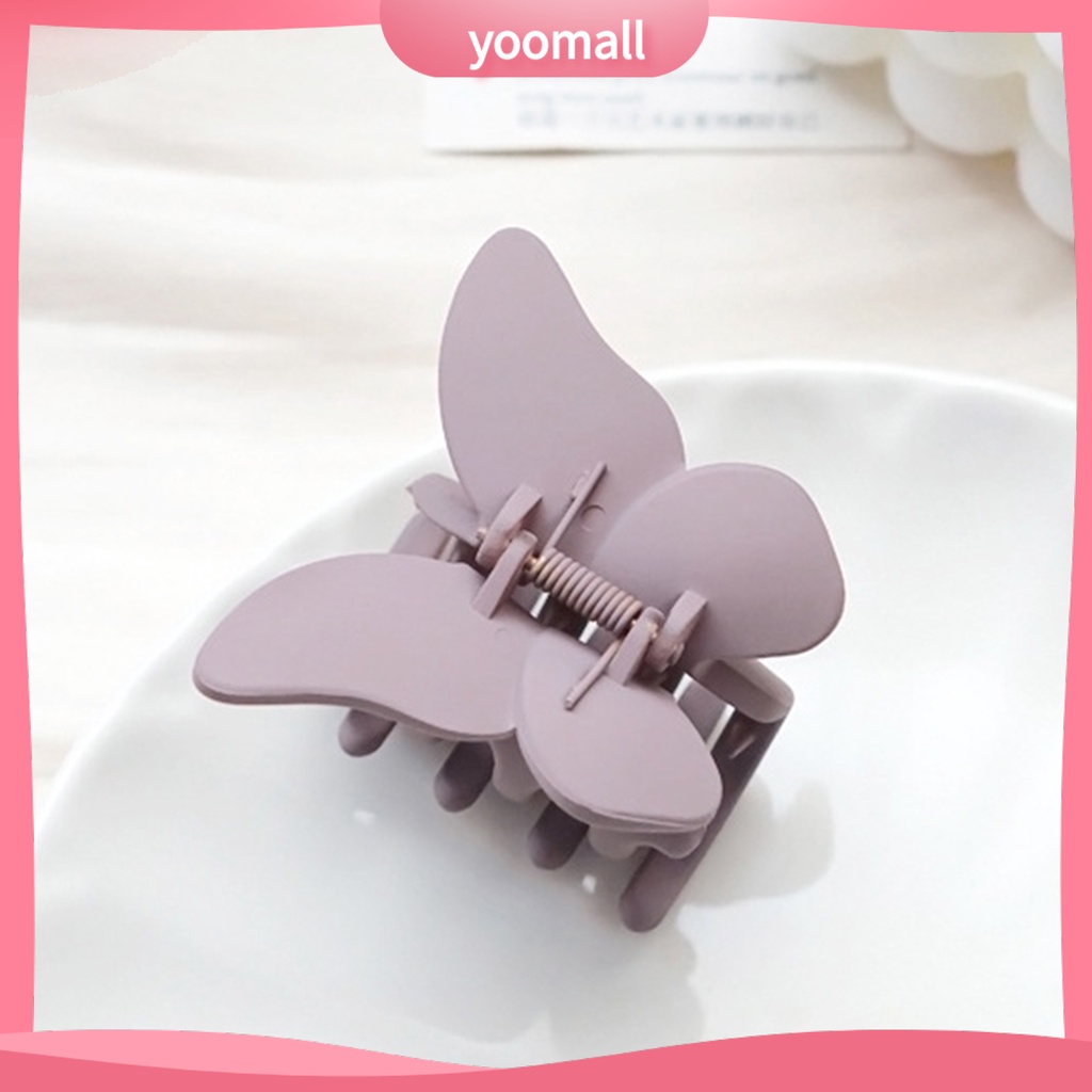 Kẹp Tóc Màu Trơn Chống Trượt Kiểu Dáng Đơn Giản Cho Nữ