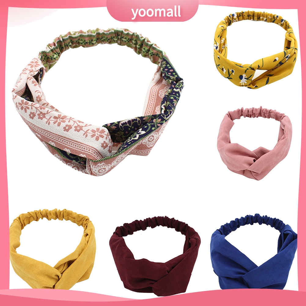 Băng Đô Cài Tóc Bằng Vải Màu Sắc Ngọt Ngào Cho Nữ