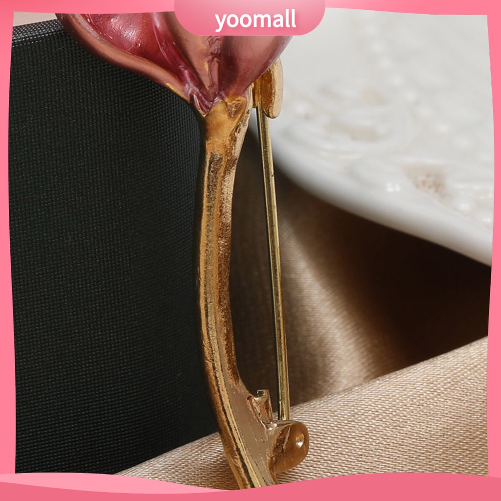 Ghim Cài Áo Hình Hoa Tulip Đính Ngọc Trai Nhân Tạo Phong Cách Vintage