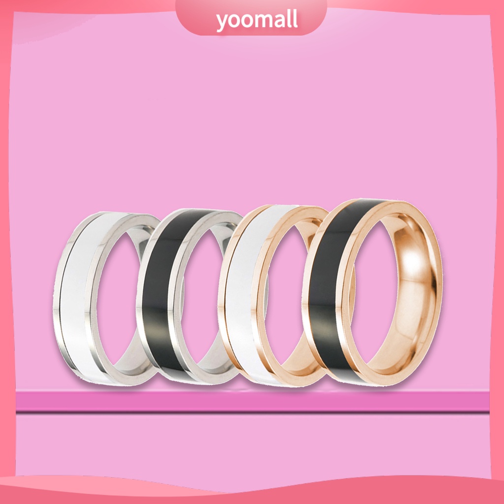 Nhẫn Thép Titan Thiết Kế Đơn Giản Thời Trang Unisex