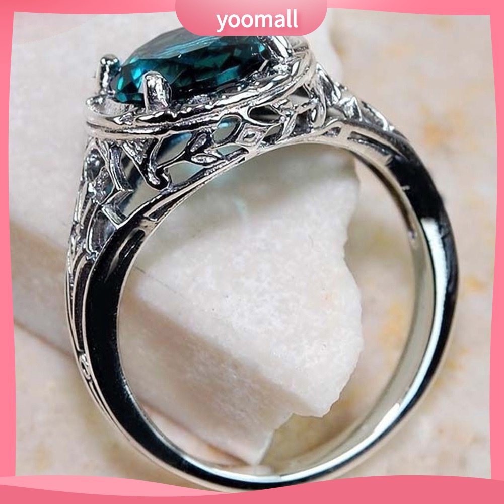 Nhẫn Đính Kim Cương Giả Phong Cách Retro Dành Cho Nữ