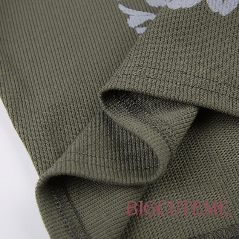 Áo Croptop Sát Nách Cổ Tròn In Chữ Thời Trang Mùa Hè Dành Cho Nữ