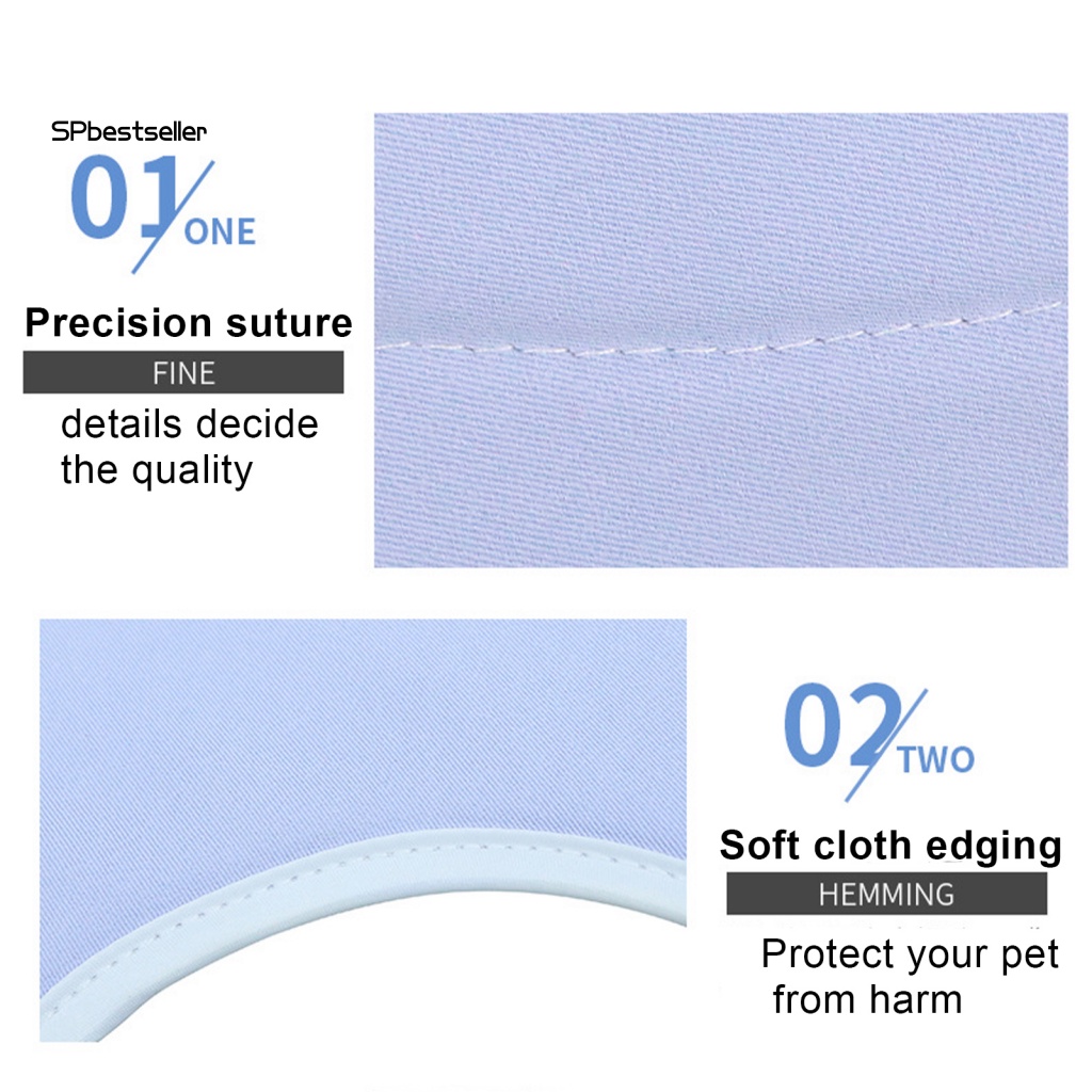 Vòng Cổ Màu Trơn Chống Cắn Bảo Vệ Cho Thú Cưng Màu Sắc