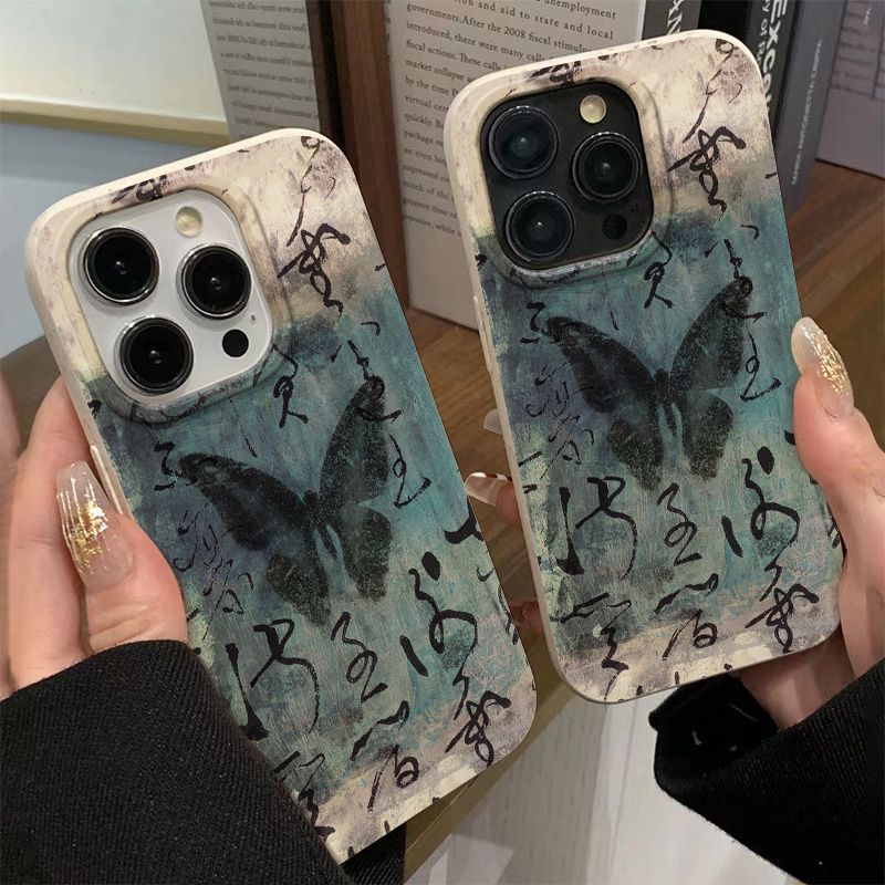 Ốp Điện Thoại Mềm Chống Sốc In Hình Bướm Cho Iphone 14pro 7 13plus max 12118