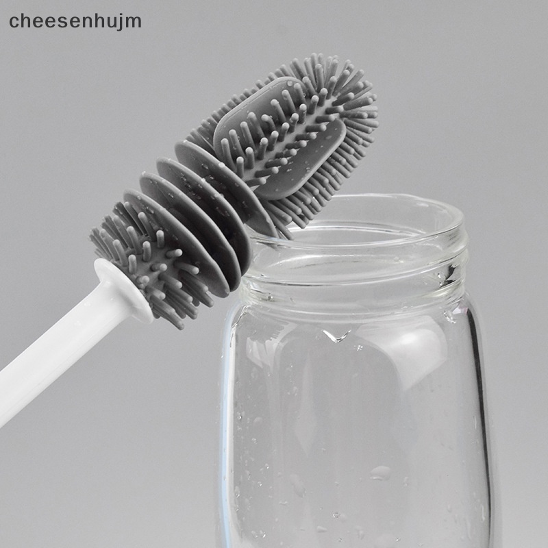 Cọ Rửa Ly Bằng Silicon Cán Dài Tiện Lợi