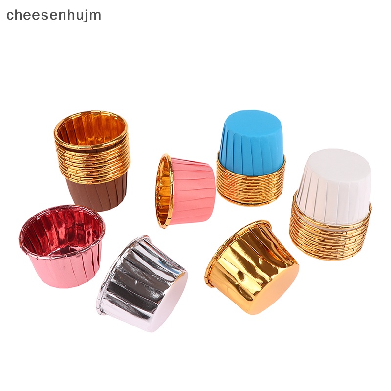 Set 10 Cốc Lá Nhôm Dùng Làm Bánh Cupcake