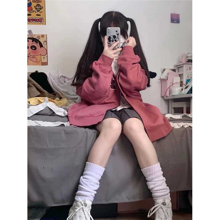 Áo Khoác Nữ Tay Dài Dáng Rộng Thời Trang Cá Tính