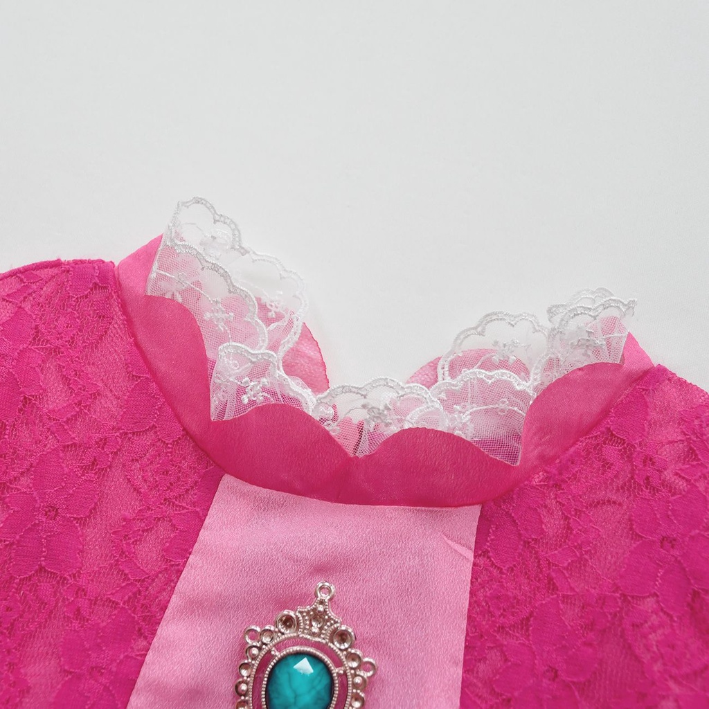 Đầm Hóa Trang Công Chúa Super Mario Thời Trang 2023 Cho Bé Gái