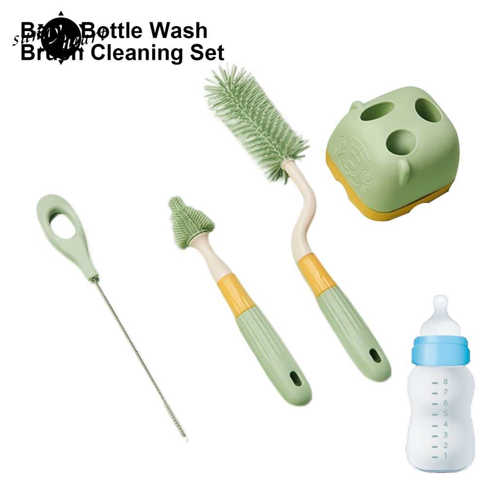 Sunnyheart 1 Bộ Bàn Chải Chai Lọ Được Thiết Kế Với Tay Cầm Tiện Dụng Cung Cấp Một Tay Cầm Thoải Mái Và Dễ Sử Dụng