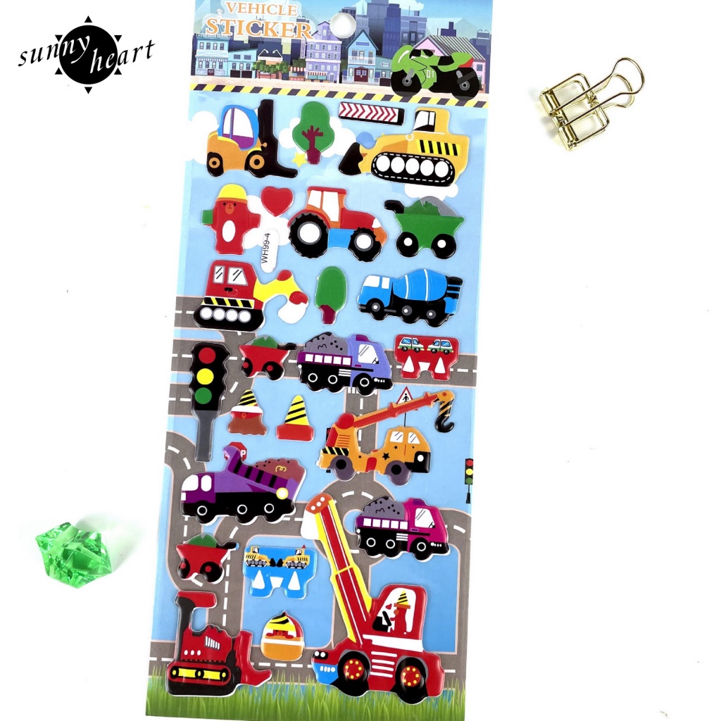 Sunnyheart set 10 Tấm Nhãn Dán Ba Chiều Trang Trí Xe Hơi Không Thấm Mồ Hôi In Chữ Little Ones of All Ages