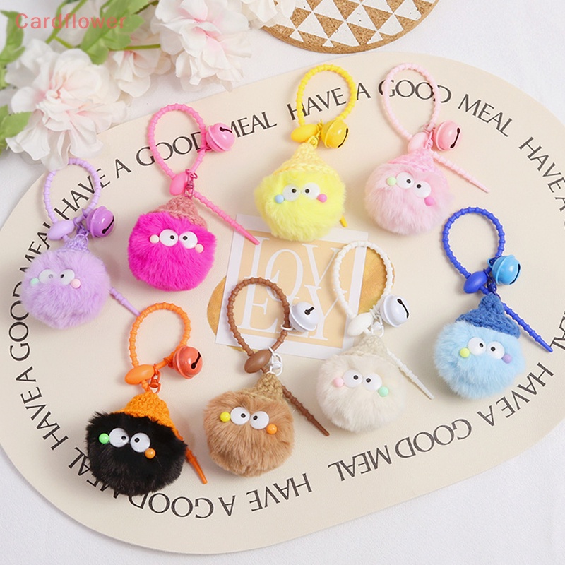 Móc Khóa Quả Cầu Lông Xù Hoạt Hình Dễ Thương Dành Cho Nữ