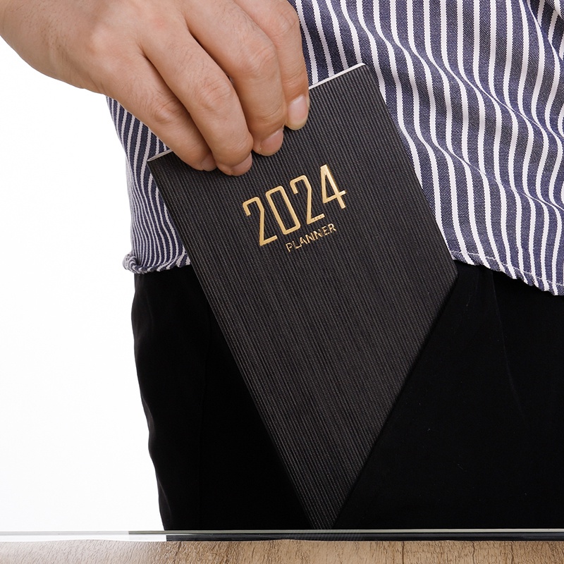 Sổ Tay Ghi Chú 365 Ngày a6 Bìa Da In Chữ Tiếng Anh 2024