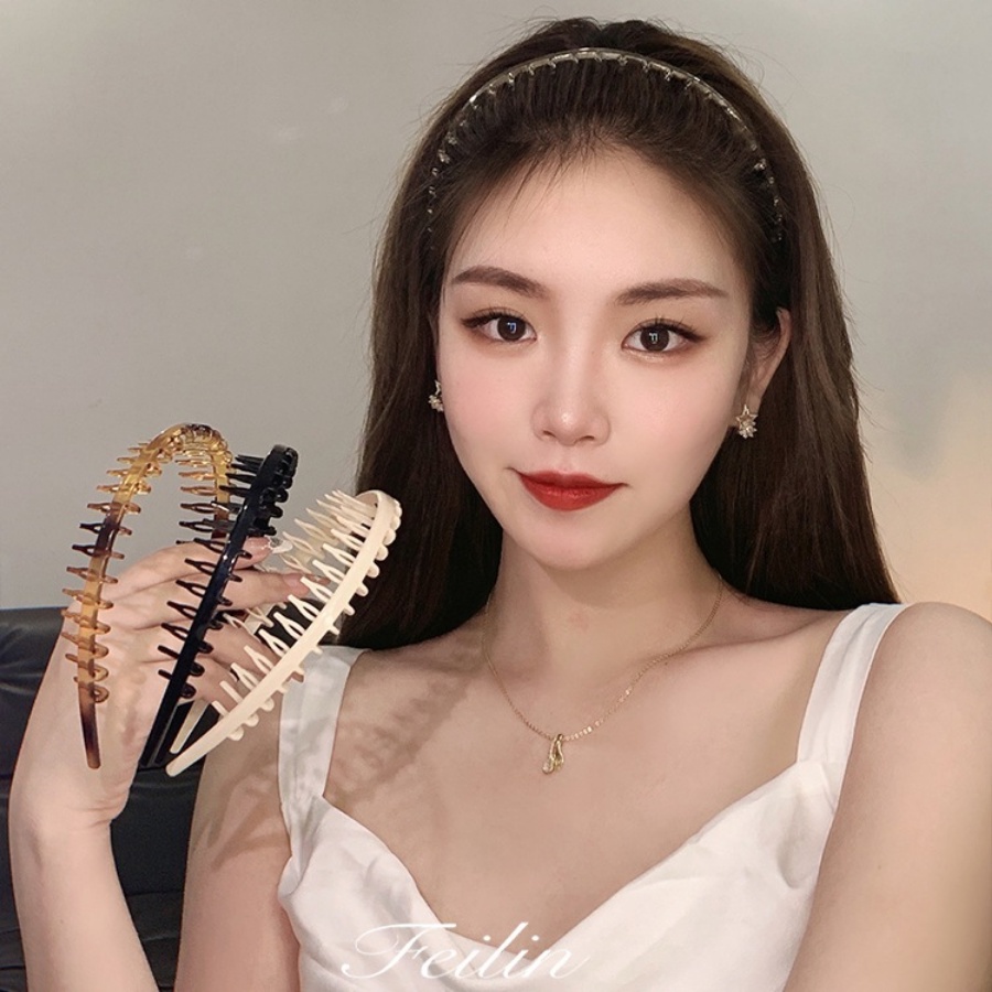 Băng Đô Rửa Mặt Bằng Nhựa Chống Trượt Thời Trang Mùa Hè Cho Nữ