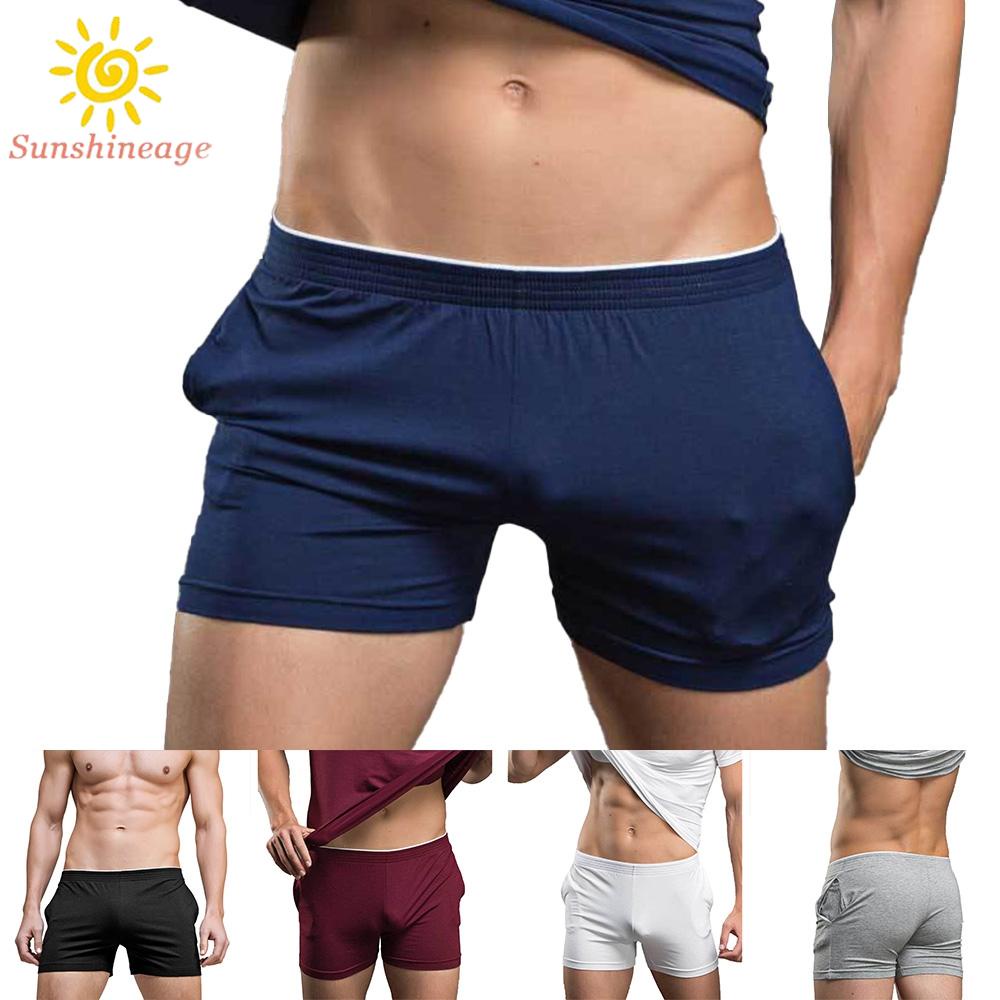 Quần Short Ngủ Màu Trơn Thoải Mái Và Thư Giãn Cho Nam