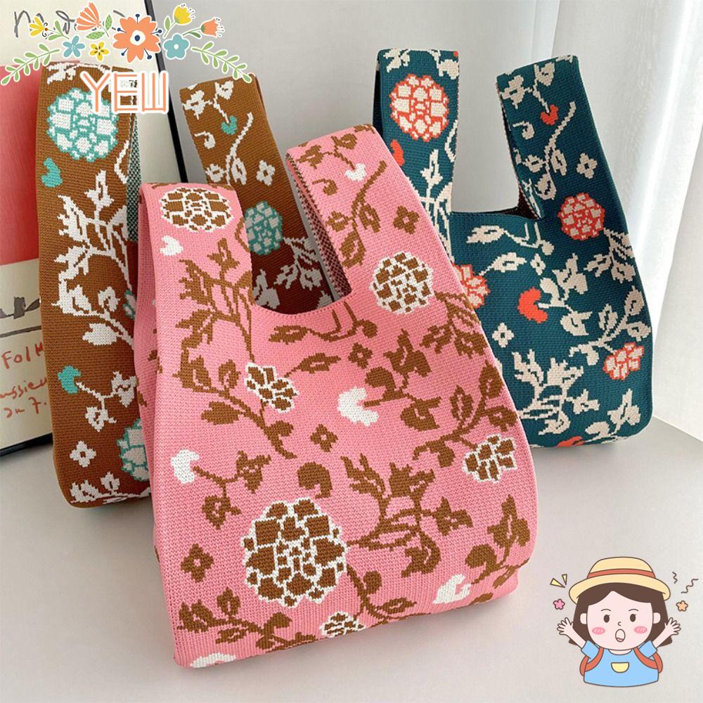 Túi Mua Sắm Mini Đeo Cổ Tay Thiết Kế Thắt Nút Độc Đáo Cho Nữ