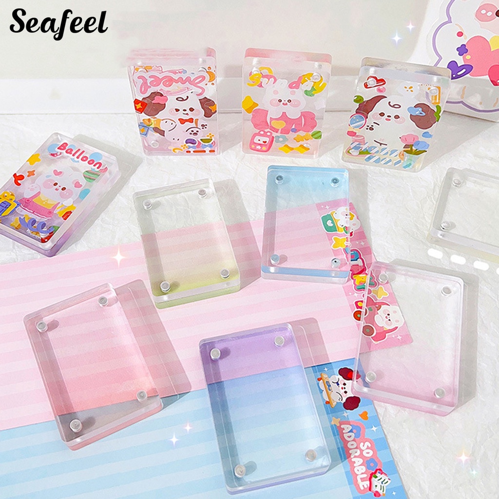 Thẻ Ảnh Dày Dặn Màu Gradient Nhìn Thấy Dành Cho Học Sinh