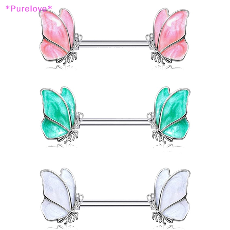 1 Nhẫn Đeo Ngực Bằng Thép Không Gỉ Đính Pha Lê Hình Bướm Nhện Gợi Cảm Cho Nữ Mới