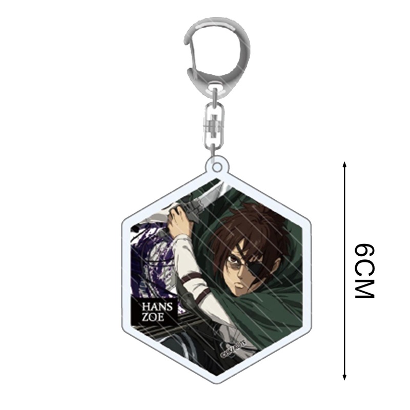 Móc Khóa Hoạt Hình Attack On Titan Levi Ackerman Eren Jaeger