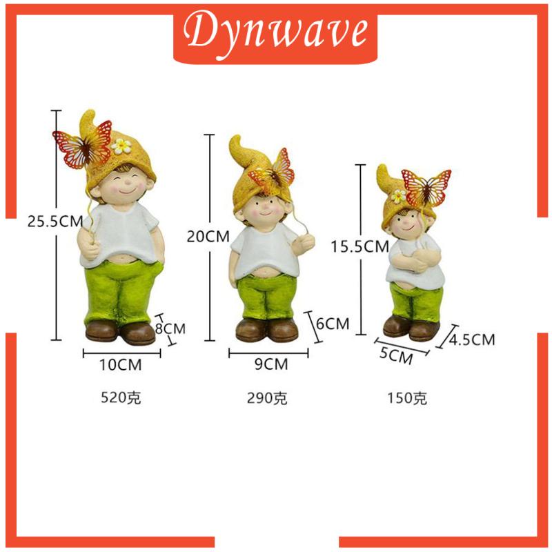 Set 3 Bức Tượng Gnome Trang Trí Nghệ Thuật