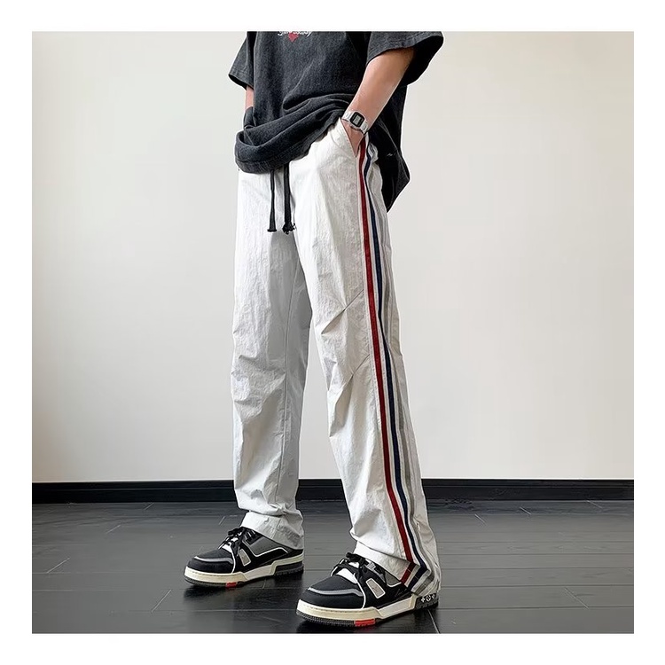 Quần Dài Bằng Nylon Mỏng Mềm Mại Khô Nhanh Phong Cách Đường Phố Mỹ