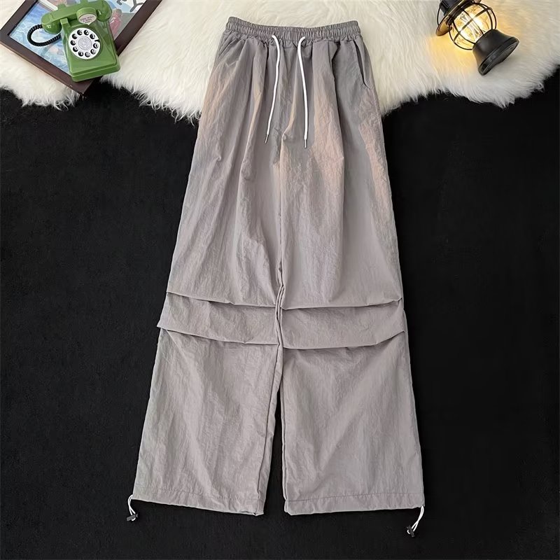 Quần Thể Thao Leo Núi Bằng Lụa Lạnh Mỏng Nhanh Khô Phong Cách Mỹ Dopamine Mới Cho Nam Và Nữ