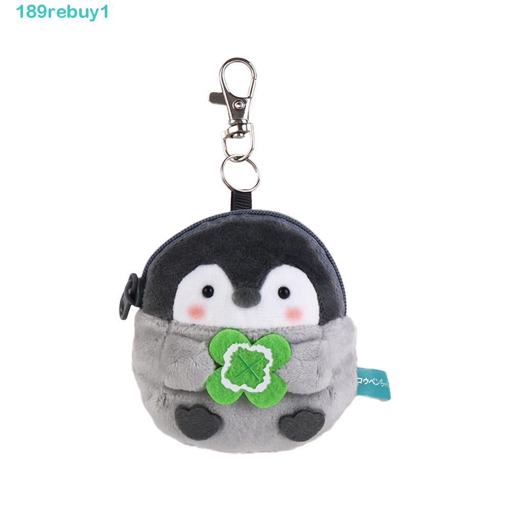 1 Túi Đựng Tiền Xu Mini Hình Chim Cánh Cụt Nhồi Bông Đáng Yêu REBUY1