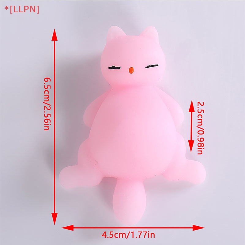 1 Đồ Chơi Nắn Bóp Đàn Hồi Giảm Stress Hình Mèo Dễ Thương