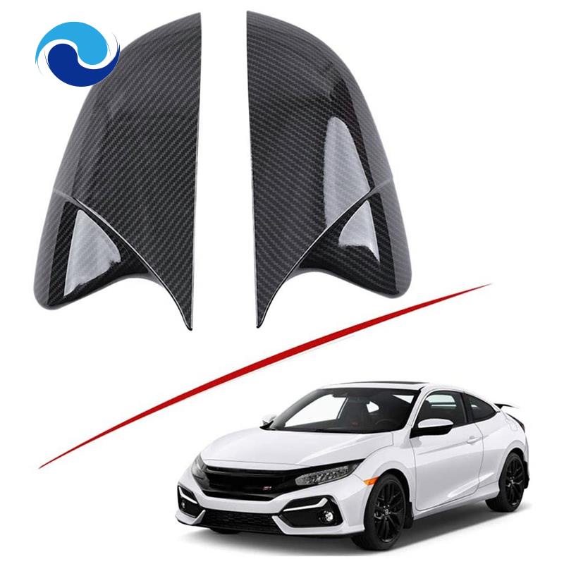 Ốp Gương Chiếu Hậu Bằng Sợi Carbon Cao Cấp Cho Xe Hơi Honda Civic 2016-2020