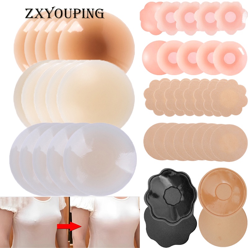 Miếng Dán Ngực Hình Cánh Hoa Chống Thấm Nước Có Thể Giặt Sạch Và Tái Sử Dụng