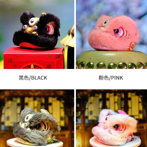 Mặt Dây Chuyền Hình Đầu Sư Tử Nhảy Múa Trang Trí Xe Hơi