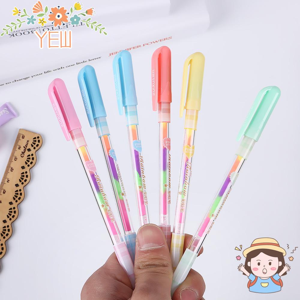 Set 3 / 5 Bút Mực 6 Trong 1 Nhiều Màu Sắc Tiện Dụng Chất Lượng Cao
